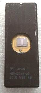 Chip EPROM FUJ 8 bits 28 pines, pn MBM2764-25 - Imagen 1 de 5