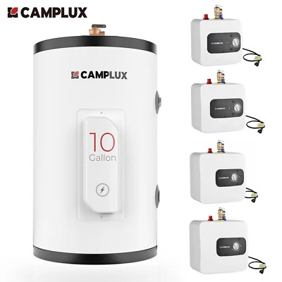 CAMPLUX Tank Electric Hot Water Heater 120V On-Demand Water Solution for Shower
