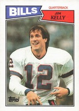 1987 Topps Rookie RC #72 Jim Kelly   Card TW