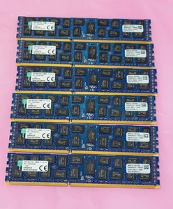 Lot of 6 KINGSTON 16GB 2Rx4 PC3L 12800R REG ECC Memory KTH-PL316LV/16G - Picture 1 of 2