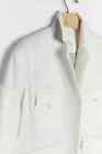 ANTHROPOLOGIE Jacket NEVE Blazer Utility White Cotton Twill Pockets Lined 8 NWT
