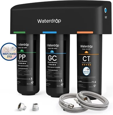 Waterdrop TSA Untertisch Wasserfiltersystem,3-stufige 0,5 Mikron Wasserfilter - Bild 1 von 4