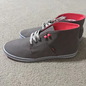 Vans Mid Top Light Brown Hot Pink Canvas VN-OSDV8X2-Women's Shoes Sz 10 US - Picture 1 of 9