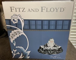 Servidor Fitz and Floyd Bristol Holiday Santa 13 ancho 12,25 largo 6,75 altura  - Imagen 1 de 4