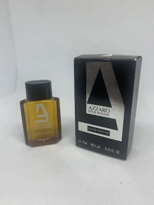 Azzaro Pour Homme 7ml Miniature Eau De Toilette Mens Fragrance Rare Vintage New