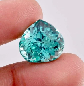 18 x 17 mm zaffiro parti bicolore 30,10 carati pietra preziosa naturale impeccabile certificata - Foto 1 di 6