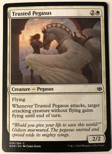 MTG Trusted Pegasus War of the Spark 036/264 Regular Common - Picture 1 of 1
