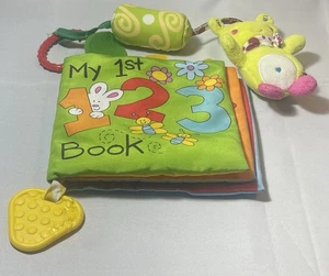Crib mate Soft Cloth Book With Teether Baby Toy Added Stroller Toy With Sound - Picture 1 of 8