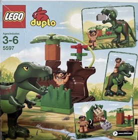 LEGO Duplo Dino Trap 5597 T-Rex Dinosaur Jungle EUC W/Box