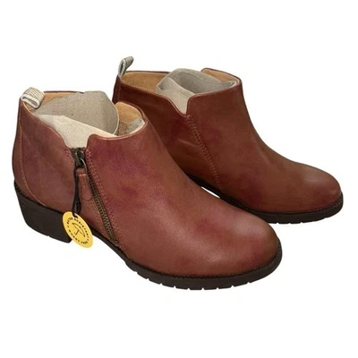 NUEVO CON ETIQUETAS Hush Puppies Hadley Marrón Botines Mujer’s 8 Resistentes al Agua Cremallera Comodidad Foto 1 de 4