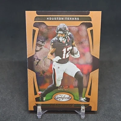 2025 Certified Football - Nico Collins - Mirror Bronze FOTL /17  - Texans - Image 1 of 3