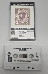 The Unique Thelonious Monk Cassette Tape Classic Jazz Riverside 209 Bebop - Foto 1 di 3