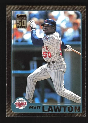 Matt Lawton Minnesota Twins 2001 Topps Gold #213 SN /2001 - Image 1 of 2