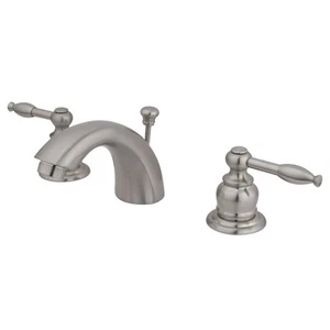 KB958KL Knight Mini-Widespread Bathroom Faucet, 4-Inch Adjustable Center, Nickel - Picture 1 of 6