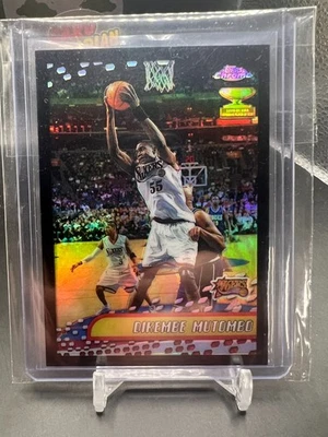 2002 Topps Chrome Black Refractor 37/50 Dikembe Mutombo - Image 1 of 2