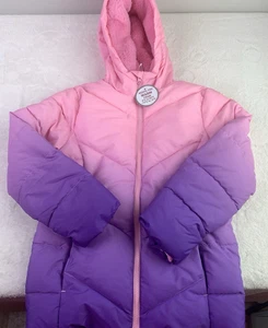 Swiss Tech MÄDCHEN rosa gefütterte Jacke Gr. M 7/8 KAPUZE FRONTTASCHEN FELL GEFÜTTERT - Bild 1 von 6