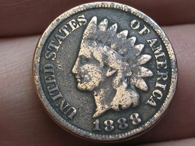 1888 Indian Head One Cent Penny- VG/Fine Details - Image 1 of 4