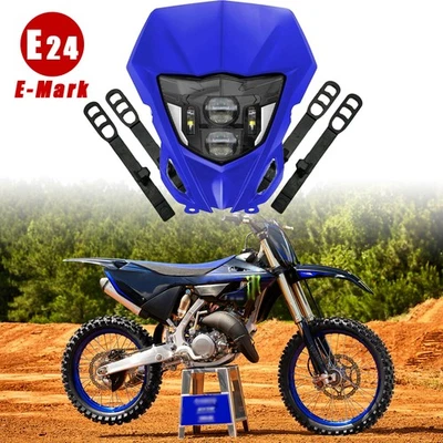 Faro LED con máscara para Yamaha YZ TTR WR 110 125 200 225 230 250 400 426 450 Foto 1 de 4