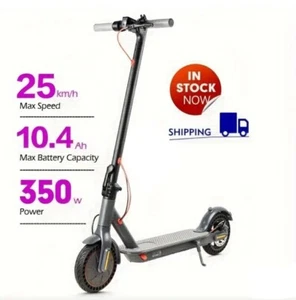 Foldable Adult Electric Scooter 350w, Dual Brakes, LED Display, IP54 Waterproof  - Picture 1 of 13