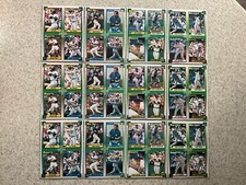 1990 Topps Baseball Box Bottom Un-Cut Cards(Lot of 12)48 Cards(3 Sets)Nolan Ryan