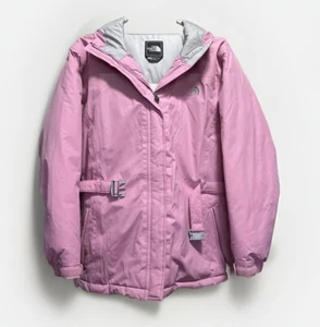Girls North Face Jacket XL .Duvet Down Filled Belted Detachable Hood NWOT - Picture 1 of 12