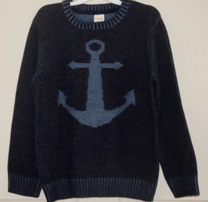NEW Gymboree Boys Dark Blue Anchor Sweater 100%Cotton - Picture 1 of 4