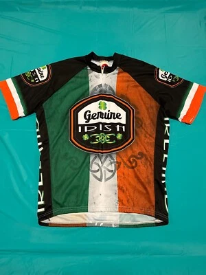 Camiseta de ciclismo irlandesa genuína por World Jerseys adulto 2XL - Imagem 1 de 4