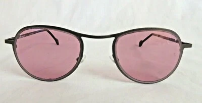 l.a. Eyeworks SLICK, Nuevo - Nuevo de Lote Antiguo, Metal Gris Titanio, Gafas de Sol Lentes Púrpura, 552 Foto 1 de 4