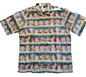 Vintage Reyn Spooner Buffet Shirt Mens Bartender Bar Hawaiian Tequila Large - Picture 1 of 5