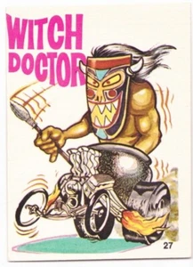 Vintage Hexe Doktor Kessel 1970 Donruss Odder seltsame Stäbe Aufkleber Sammelkarte - Bild 1 von 2