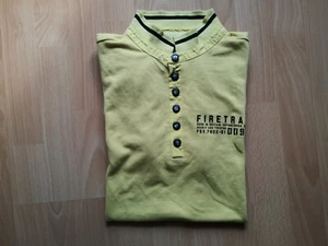 POLO de Marque " FIRETRAP " HOMME Haut SLIM FIT Jaune Taille S XL Coton Bouton - Picture 1 of 2