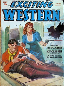 Exciting Western Pulp July 1951 WC Tuttle Noel Loomis Francis Fugate - Imagen 1 de 2