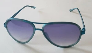 ITALIA INDEPENDENT 000B/026 57 Anodized Blue / Violet Aviator Sunglasses + Case - Picture 1 of 7