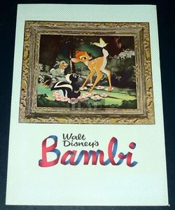 WALT DISNEY's Bambi / Man in Space 1950s Original JPN MOVIE PROGRAM BOOK - Picture 1 of 6