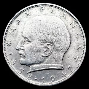 1966F Germany 2 Mark Coin, km116, Mintage 3,750,000 - Rare Coin ๐ฉ๐ช - Picture 1 of 2