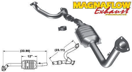 Isuzu Trooper 3.5 D/S Magnaflow 1998-1999 convertidor catalítico de escape ajuste directo Foto 1 de 1
