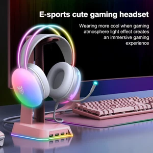 ONIKUMA Gaming Headset Esports Package New FULL RGB Light Design Headphones with - Picture 1 of 7