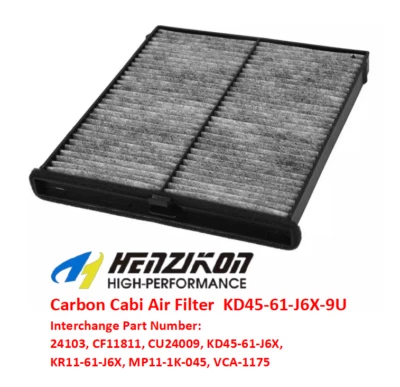 Filtro de aire de cabina de carbono KD45-61-J6X-9U para 2013-2024 Mazda CX-5 2,0 L 2,2 L 2,5 L Foto 1 de 4