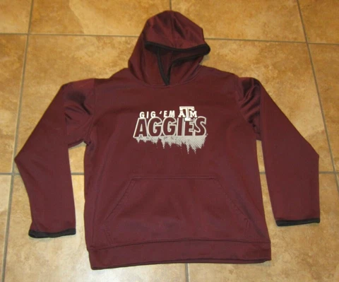 Texas A&M Aggies Hoodie Women's XL Maroon Hooded Sweatshirt Rivalry Threads Cover