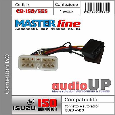 Connettore Iso Radio Originale Per Isuzu Truck - Adattatore Autoradio Masterline • 11.50€