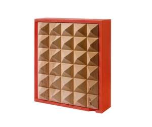 Pyramid Key Box Orange Henrik Ilfeldt Korridor Danish Design H 260 D 78 W 220 MM - Picture 1 of 11