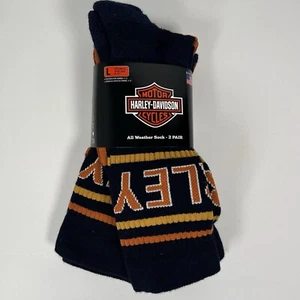 Harley Davidson Socken, Herren Large, 2 Paar NEU! Made In USA etwas unregelmäßig - Bild 1 von 9