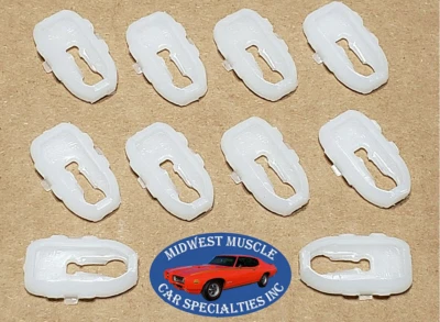 68-71 Lincoln Mark III Body Fender And Door Belt Molding Trim Clips 10pcs SI - Image 1 of 4
