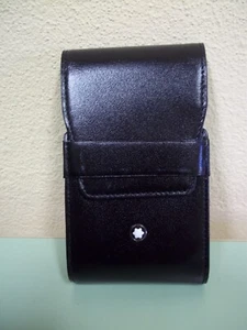 Custodia, Porta pacchetto di sigarette in pelle firmato Montblanc - Foto 1 di 10