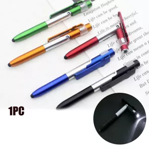 1PC 4in1 Multi-Functional Stylus Led Light Pointer Ink Pens-Point Touch-Screen - Picture 1 of 19