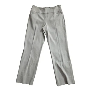 Armani Collezoni Beige Tan Dress Work Zip Pants Women Size 8 Made in Italy Wool - Picture 1 of 10