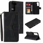 Retro Splicing Leather Wallet Phone Case For Samsung S20 S9 S30 A21s A42 A71 A51