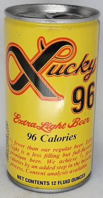 Lucky 96 Xtra Light/General Brg. Co. ~ Alum/Steel 12oz. Beer Can ~ Empty ~ USA - Image 1 of 4