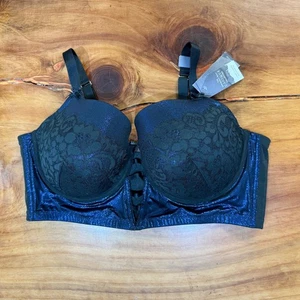 NUEVO Sujetador Balconette para Mujer Cacique Ligeramente Forrado 44DDD Floral Con Aros Brillante - Imagen 1 de 8