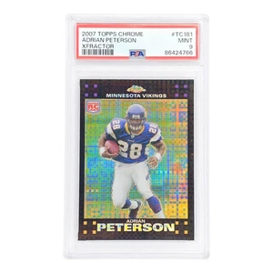 2007 Topps Chrome Xfractor Adrian Peterson Rookie RC #TC181 PSA 9 Vikings - Bild 1 von 2
